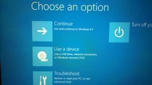 Choose boot option