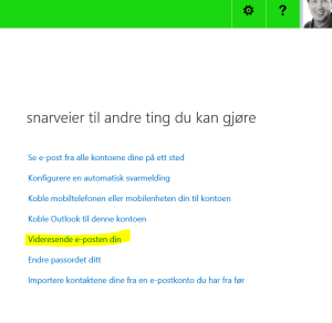 videresende i office 365