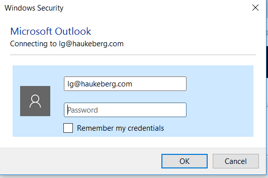 6 - credential popup