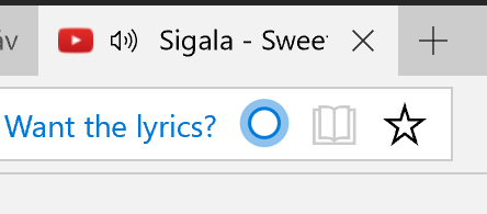 lyrics prompt cortana