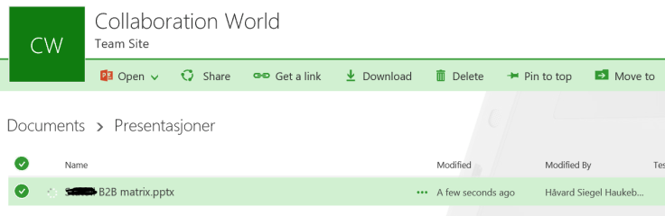 protected file in SPO
