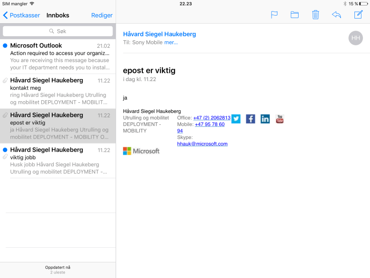 Exchange Conditional Access on existing mailbox