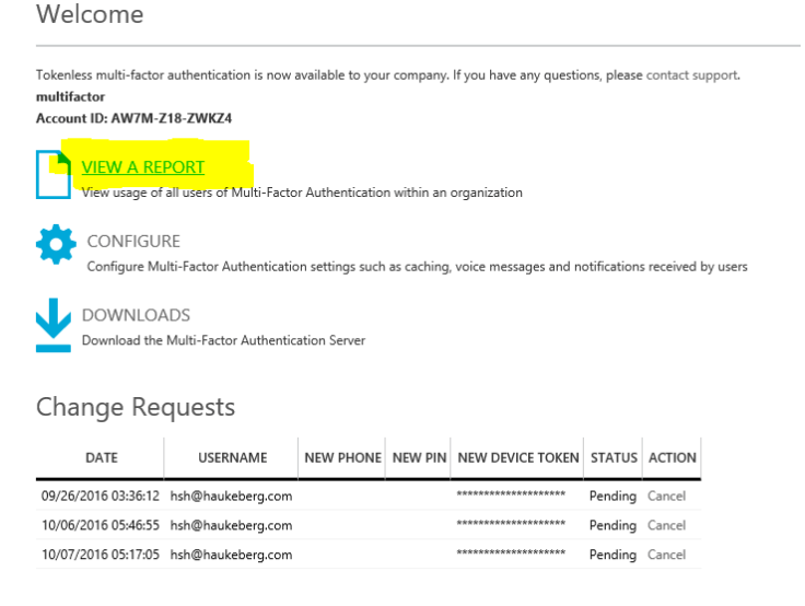 view-azure-mfa-report