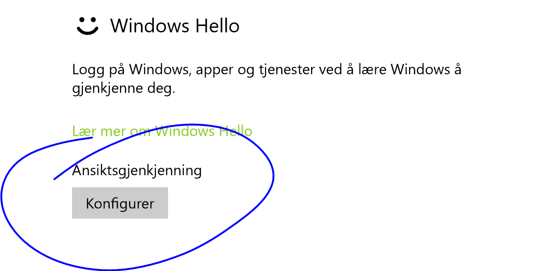 windows hello enabled