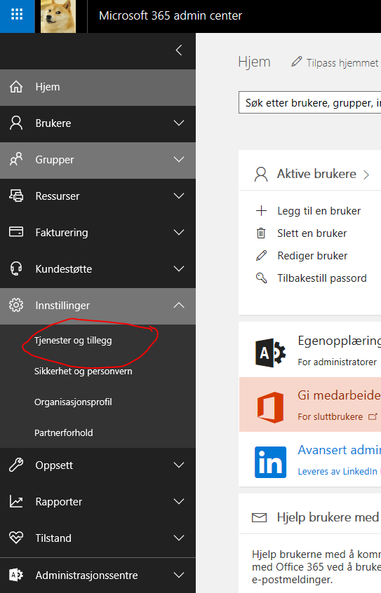 office 365 admin portal